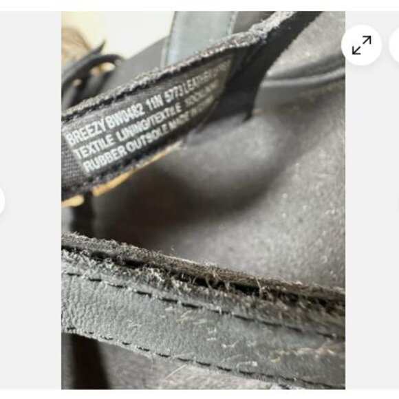 Abeo Leather Sandals Biosystem Orthotic Support Footbed Black Size US 11 N - Picture 4 of 7